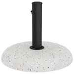 vidaXL Base de parasol pour poteaux de 37/42/52/58 mm en béton blanc  20 kg.