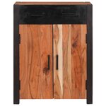 vidaXL Buffet avec tiroir Marron 55 x 30 x 75 cm Bois d'Acacia Massif