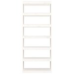 vidaXL Bibliothèque/Séparateur de pièce Blanc 80x30x199 5cm Pin massif