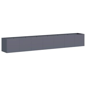 vidaXL Jardinière anthracite 280x40x40 cm acier laminé à froid