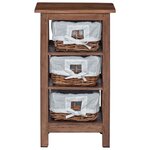 vidaXL Table d'appoint Marron Bois massif d'acajou