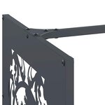 vidaXL Portant de bois chauffage anthracite 40x40x40 cm