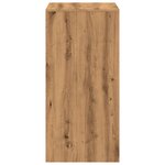 vidaXL Table de bar chêne artisanal 51x50x103 5 cm bois d'ingénierie