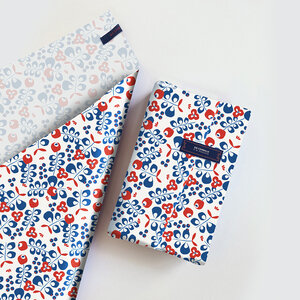 KIT Feuille cadeau réutilisable S Bleu Limoges