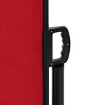 vidaXL Auvent latéral rétractable rouge 100x300 cm