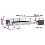 vidaXL Ensemble de canapés d'extérieur 7 pc Naturel