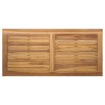 vidaXL Ensemble de canapé de jardin 2 Pièces Naturel Bois de teck solide