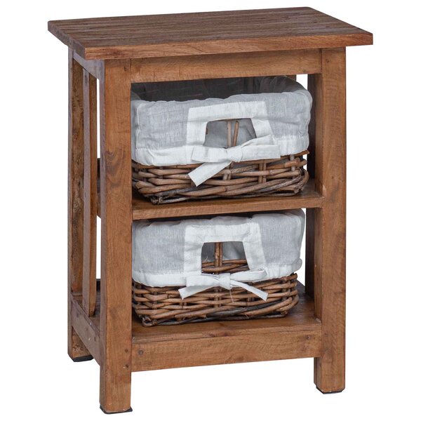 vidaXL Table d'appoint Marron Bois massif d'acajou