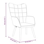 vidaXL Chaise de relaxation avec tabouret Gris clair Tissu