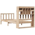 vidaXL Lit bibliothèque sans matelas 75x190 cm bois de pin massif