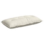 vidaXL Coussin de Dos Crème 100 x 50 cm Tissu en velours côtelé