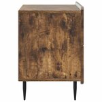 vidaXL Cabinet de chevet avec tiroir Chêne fumé 62 x 34 5 x 49 5 cm