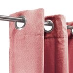 Rideau sueden 100% Polyester - Terra cotta - 140x250 cm