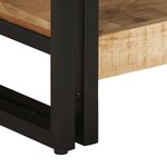 vidaXL Table basse 90x50x38 cm bois de manguier massif brut