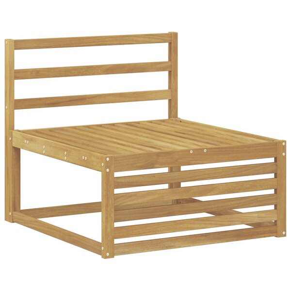 vidaXL Sofa de milieu extérieur Bois d'Acacia Massif Blanc