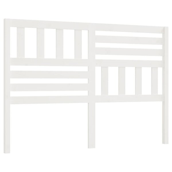 vidaXL Tête de lit Blanc 156x4x100 cm Bois massif de pin