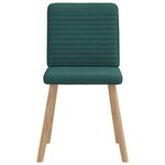 vidaXL Chaises à manger lot de 4 vert foncé tissu