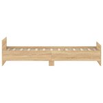 vidaXL Cadre de lit sans matelas chêne sonoma 100x200 cm
