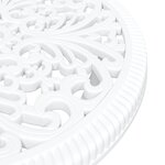 Ensemble de bistro de jardin 3 pièces vidaXL en aluminium blanc