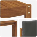 vidaXL Ensemble de canapés d'extérieur 6 Pièces Naturel et Anthracite
