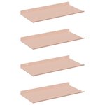 vidaXL Étagère flottante 4 pc Rose 40 x 18 x 2 5 cm Acier