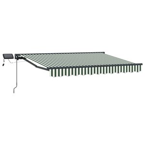vidaXL Cadre de store manuel avec LEDs 3 5 x 2 5 m