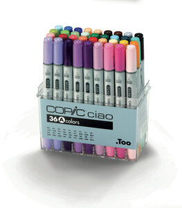 Set 36 marqueurs Manga Copic Ciao Set A