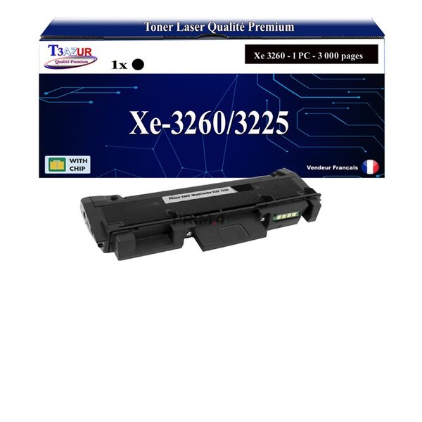 T3AZUR -Toner compatible avec Xerox 3260 (106R02777) pour Xerox Phaser 3052  3260  3260Vdni  WorkCentre 3215  3225  3225Vdni