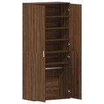 vidaXL Cabinet à chaussures Chêne brun 80x39x180 cm Bois reconstitué