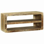 vidaXL Meuble TV Marron 80 x 32 x 36 cm Bois de manguier massif