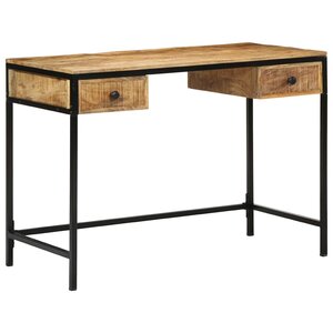 vidaXL Bureau Marron 105 x 50 x 75 cm Bois de manguier massif