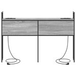 vidaXL Tête de lit de rangement Sonoma gris 140 cm Bois d'ingénierie