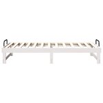 vidaXL Cadre de lit Blanc 90 x 190 cm Pin massif