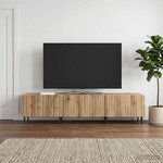 vidaXL Meuble TV 147 x 34 5 x 32 cm Chêne artisanal Bois d'ingénierie