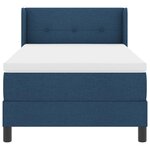 vidaXL Lit à ressorts avec matelas bleu  80 x 200 cm  en tissu