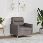 vidaXL Fauteuil Taupe 60 cm Tissu