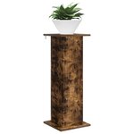 vidaXL Support de Plante Chêne fumé 30 5 x 30 x 80 5 cm