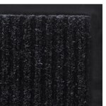 vidaXL Tapis d'entrée noir 90 x 150 cm PVC
