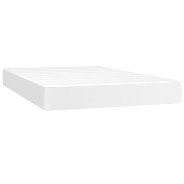 vidaXL Matelas de lit à ressorts ensachés fermeté moyenne Blanc 120x200x20 cm