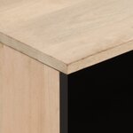 vidaXL Table de chevet 40x33x46 cm Bois de manguier solide