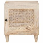 vidaXL Table de chevet 2 Pièces Beige 40 x 33 x 46 cm