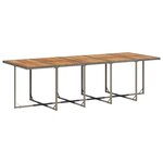 vidaXL Ensemble à manger de jardin 15 Pièces coussins gris résine tressée