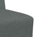 vidaXL Unité de Sofa Modulaire Sans Accoudoirs 3 Pièces Gris foncé