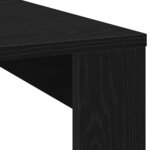 vidaXL Table basse Chêne noir 100 x 100 x 35 cm Bois d'ingénierie