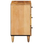 vidaXL Table de chevet Marron 50 x 33 x 60 cm Bois de mangue massif
