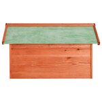 vidaXL Garage de tondeuse à gazon 72x87x50 cm Bois de sapin solide