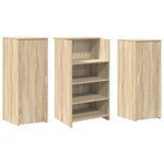 vidaXL Bureau réception chêne sonoma 135x50x103 5 cm bois d'ingénierie