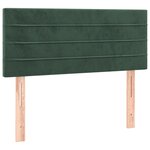 vidaXL Sommier à lattes de lit avec matelas Vert foncé 90x200 cm