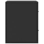 vidaXL Table de chevet murale noir 40x31x39 5 cm