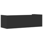 vidaXL Étagère murale noir 100x35x30 5 cm bois d'ingénierie